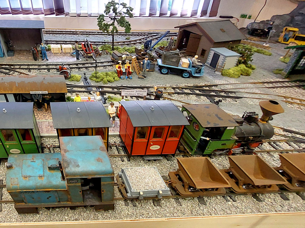 Noch einmal zu sehen: Feldbahnanlage